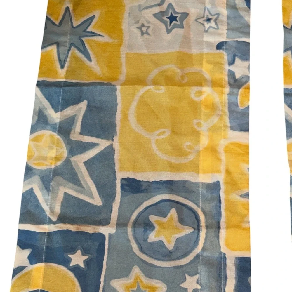 Vintage 90s Dan River Celestial Sun Moon Stars Valances 82x16